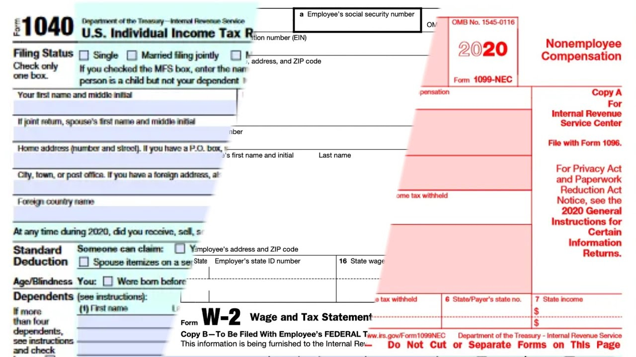 1099 Nec Vs 1040 Vs W2 Tax Forms - Which One Saves You The Most Money! pertaining to W2 Form Vs 1040