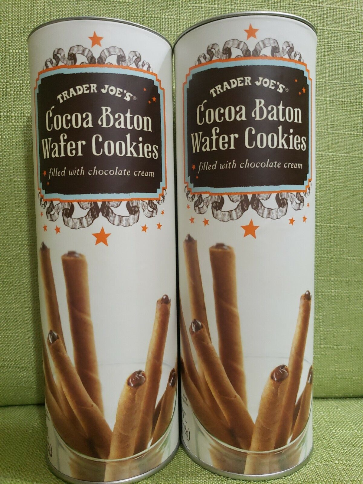 (2) Trader Joe’s Cocoa Baton Wafer Cookies - 5Oz Each in Trader Joe&amp;amp;#039;S W2 Former Employee