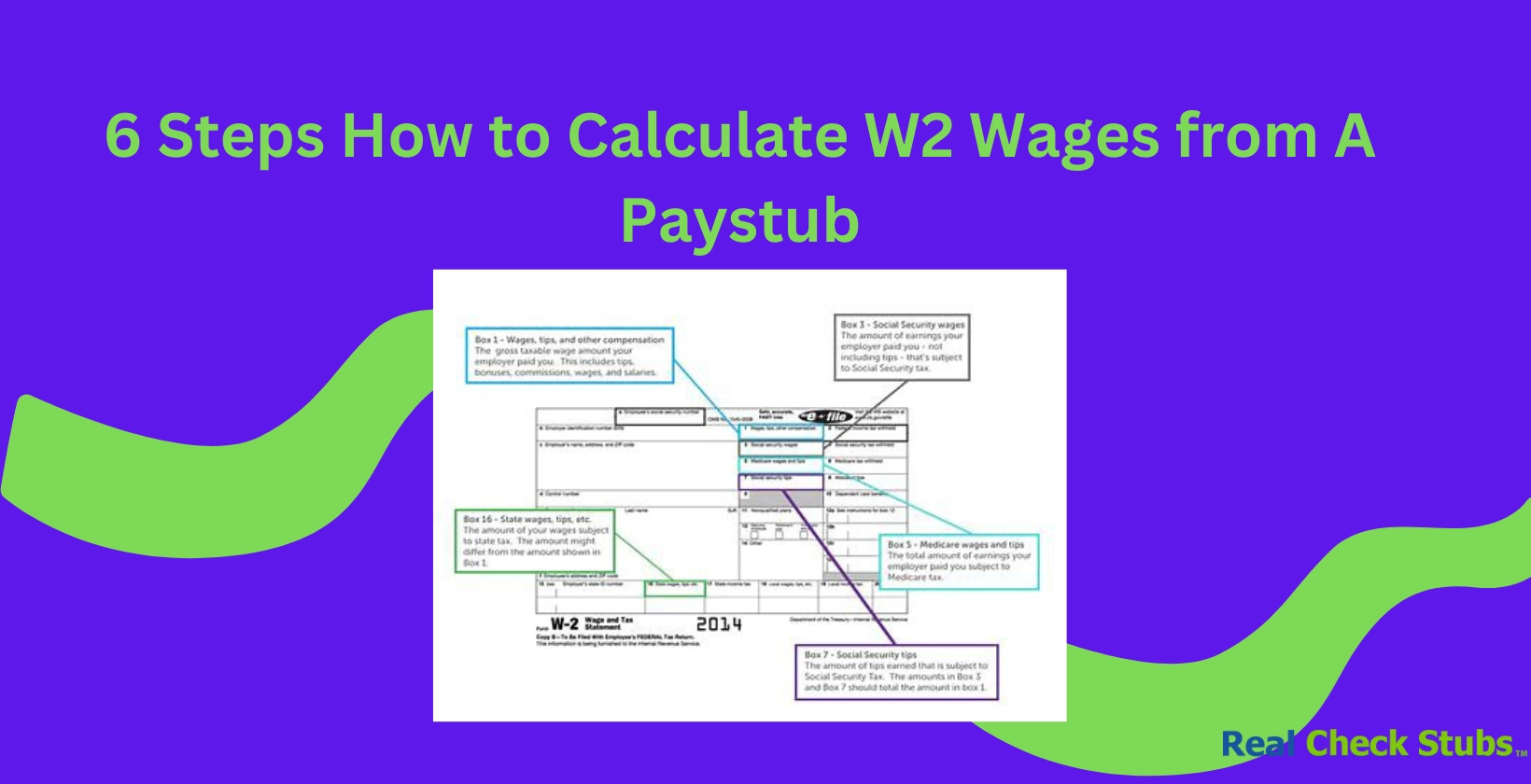 6 Steps How To Calculate W2 Wages From Paystub inside How To Calculate W2 Form