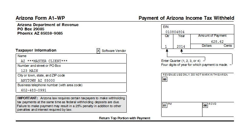 Arizona for Arizona W2 Form