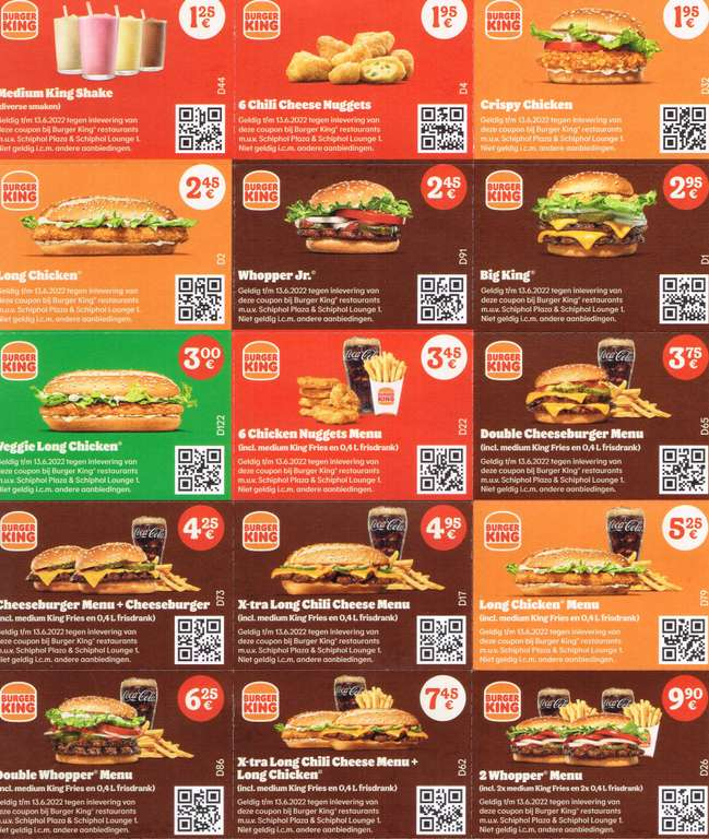 Burger King Diverse Aanbiedingen, Zie Los, En Menu&amp;#039;S, Met Codes intended for Burger King W2 Forms Online