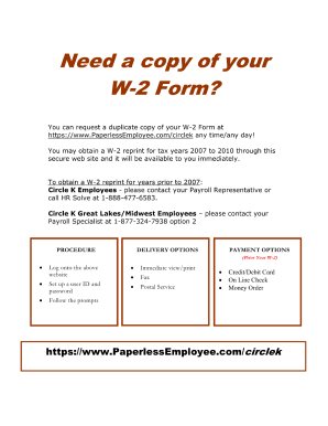 Circle K W2 2020-2024 - Fill And Sign Printable Template Online regarding Circle K W2 Forms