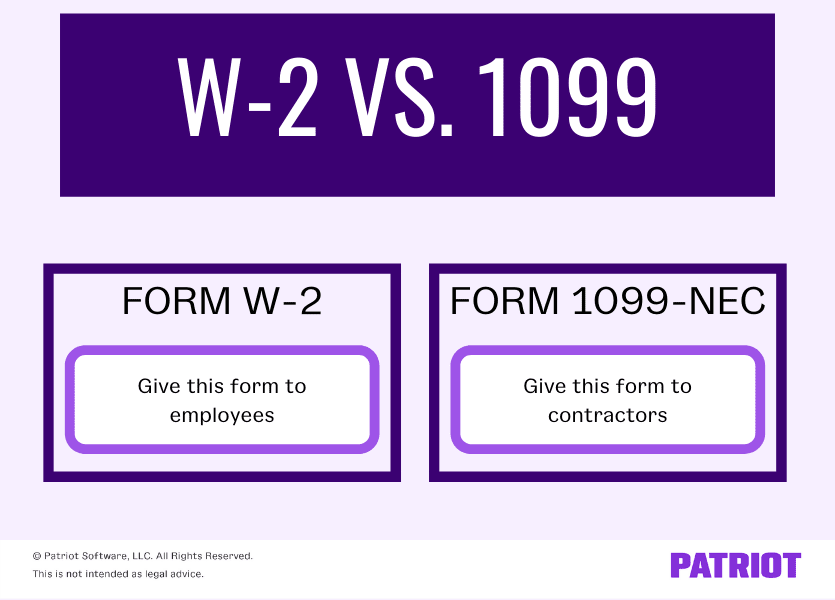 Form 1099 Vs. W-2 For Workers | What You Need To Know within W2 Form Vs 1099