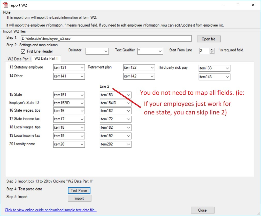Form W-2: How To Import W2 Data From Spreadsheet throughout Import Code On W2 Form