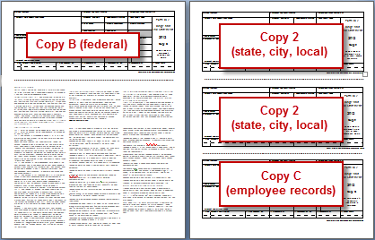 Form W-2: Printing On Plain Paper in Printing W2 Forms For Employees