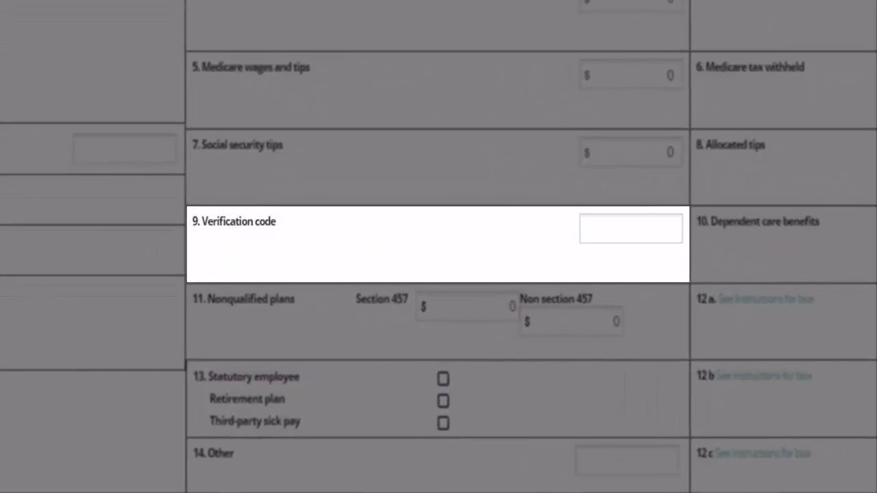 Form W-2 Verification Codes Expand For Filing Season 2018 within Import Code On W2 Form