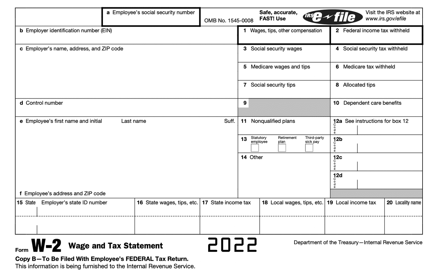Form W-2 Wage And Tax Statement: What It Is And How To Read It pertaining to 2 W2 Forms Different Employer