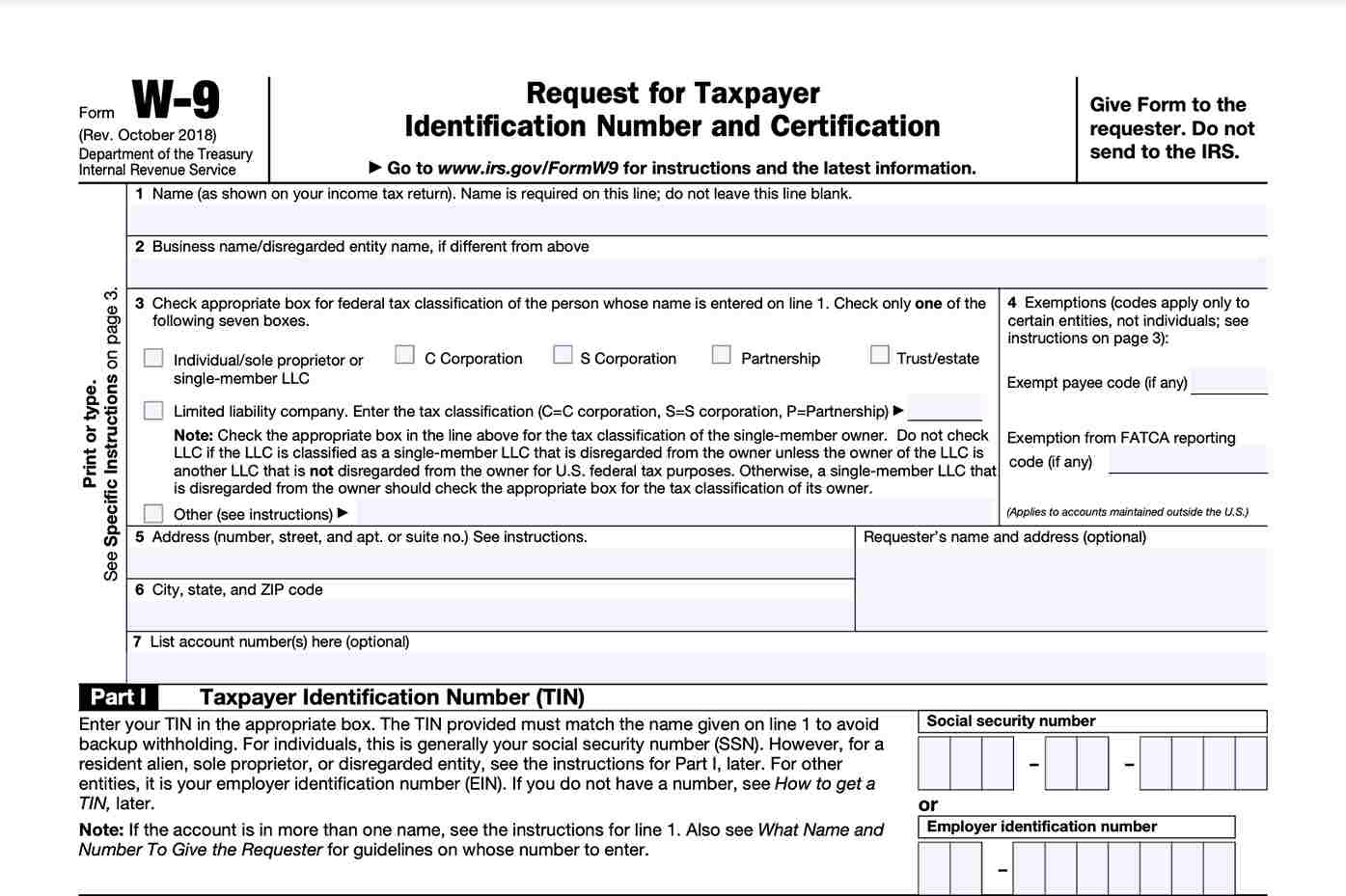 Form W-9 - What Is It And How Is It Used? - Turbotax Tax Tips &amp;amp; Videos pertaining to W9 Form Vs W2