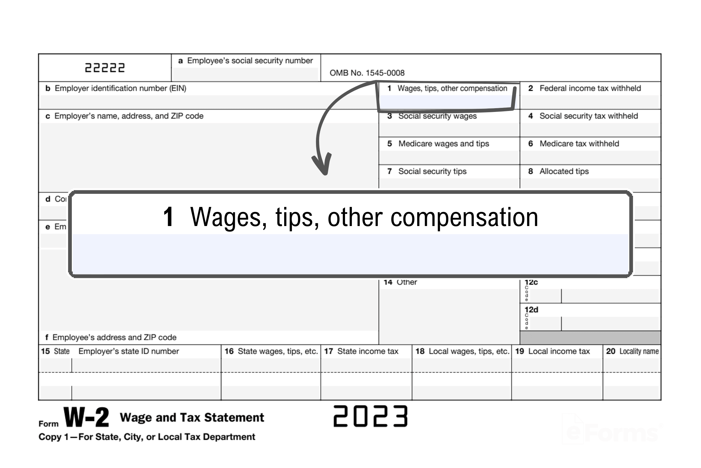 Free Irs Form W-2 | Wage And Tax Statement - Pdf – Eforms for Create A W2 Form