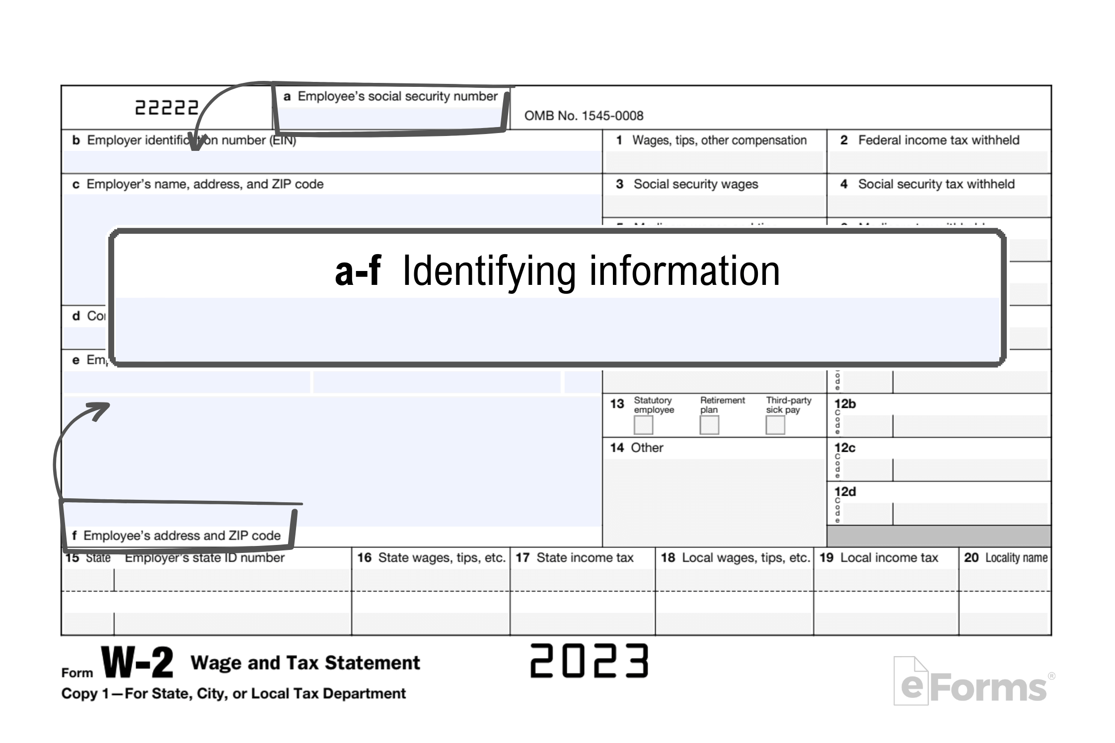 Free Irs Form W-2 | Wage And Tax Statement - Pdf – Eforms inside Ups W2 Form