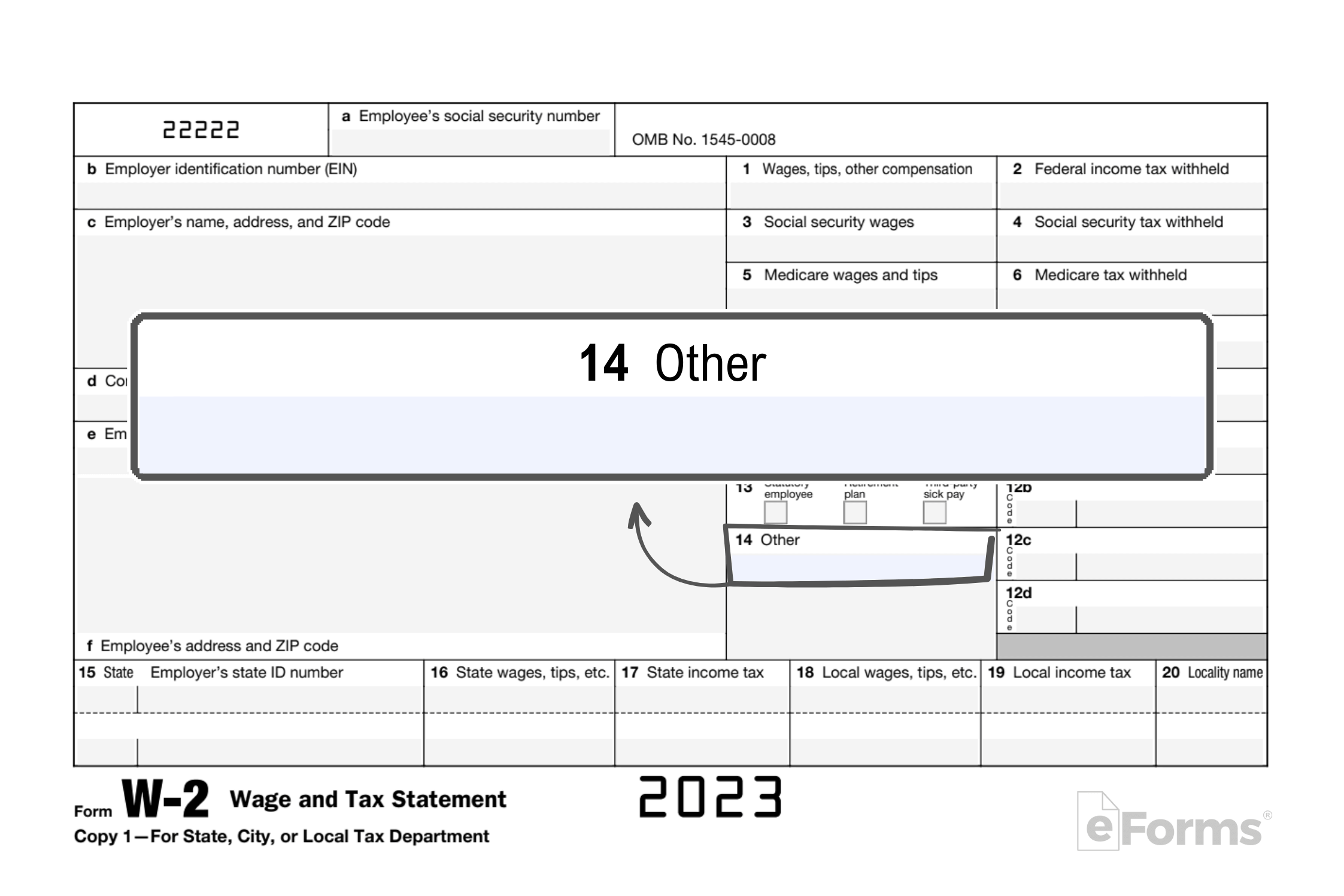 Free Irs Form W-2 | Wage And Tax Statement - Pdf – Eforms intended for Irs W2 Form 2022 Printable