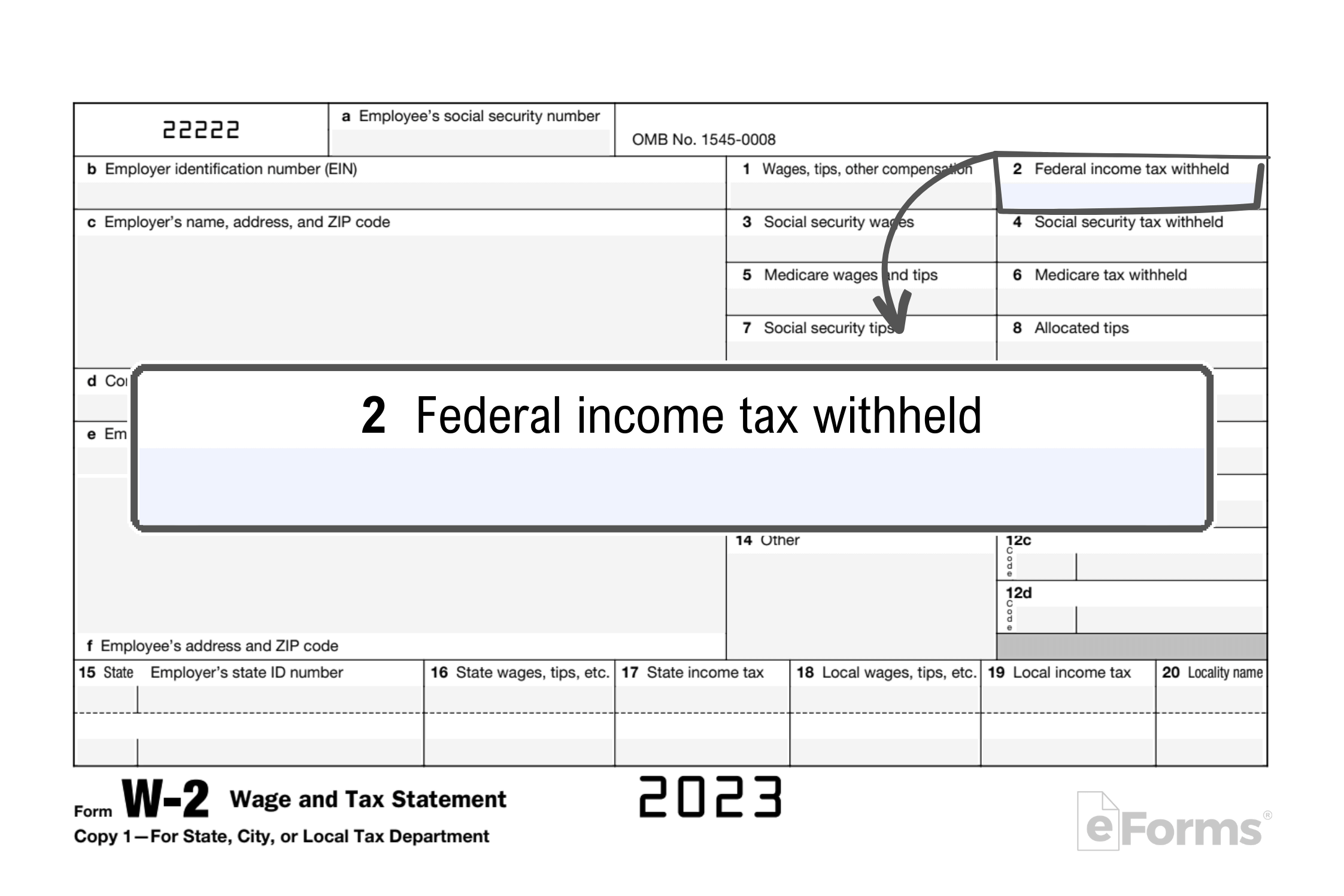 Free Irs Form W-2 | Wage And Tax Statement - Pdf – Eforms with Free Printable W2 Form 2023