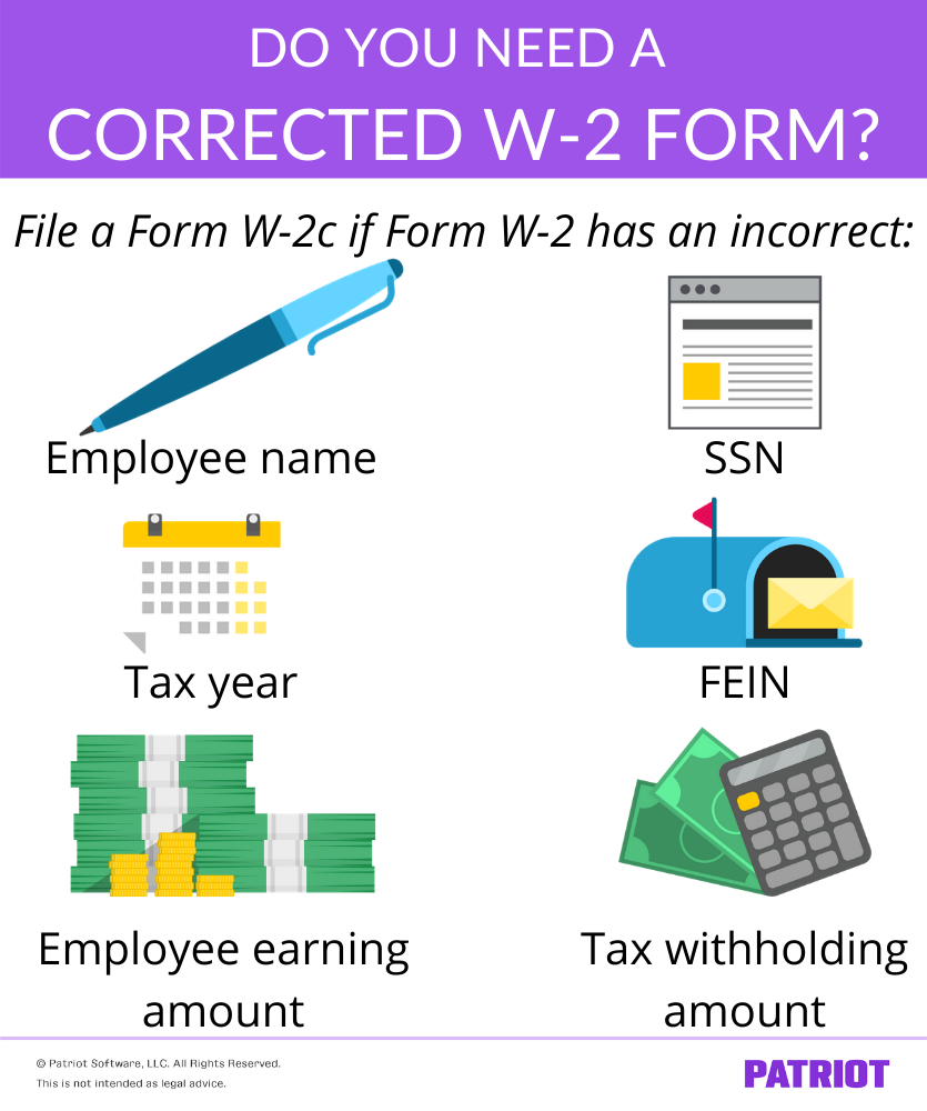 How To Correct A W-2 Form | Irs Form W-2C Instructions within How To Correct W2 Form