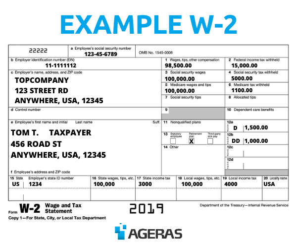 How To Fill Out A W-2 Form? | A Guide To The Irs Form W-2 | Ageras for How Can I Get W2 Form