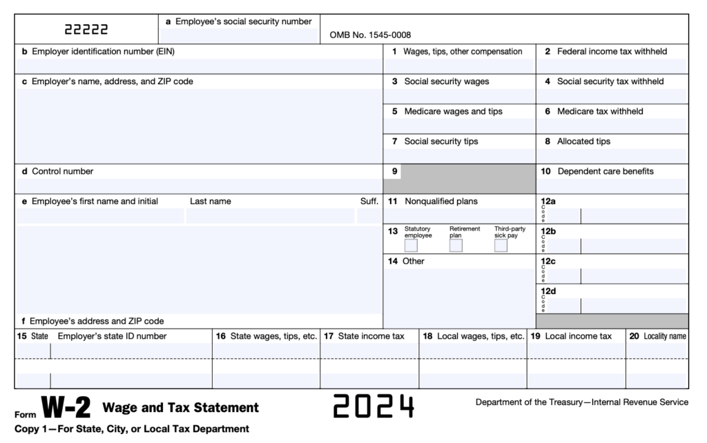 How To Fill Out A W-2 Form: Everything Employers Need To Know In 2024 intended for 2024 W2 Form
