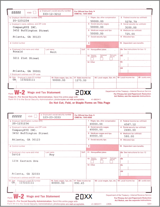 How To Fill Out And Print W2 On Red Forms For Ssa with W2 Fill In Form