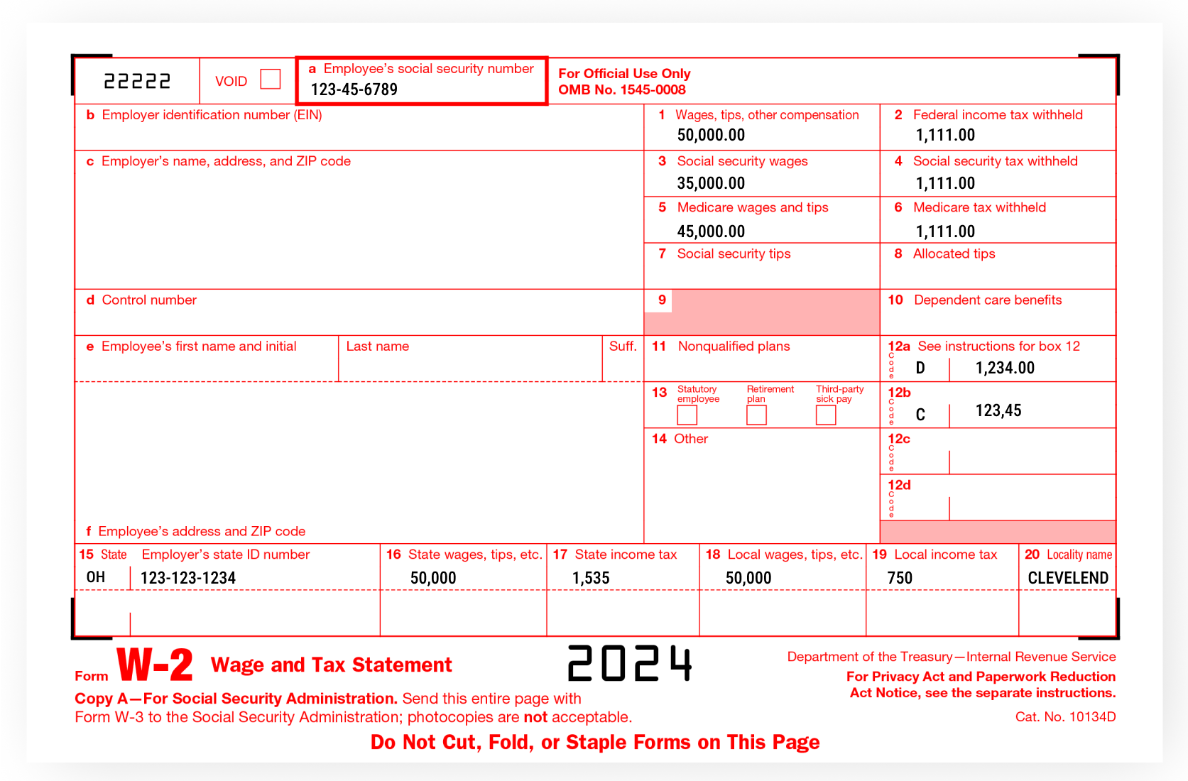How To Fill Out Irs W2 Form Pdf 2023-2024 | Pdf Expert in W2 Substitute Form