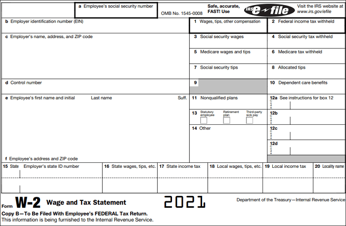How To Fill Out W-2 Form For Employees In 2022 - Easeus inside Download W2 Form 2022
