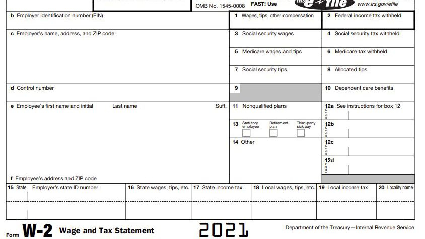 How To Fill Out W-2 Form For Your Nonresident Employees [2022] with regard to 2021 W2 Forms