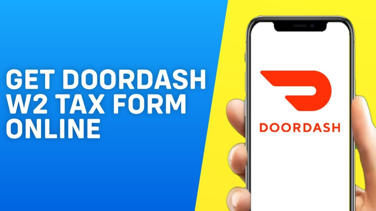 How To Get Doordash W2 Tax Form Online 2024 - Youtube for How To Get W2 Form From Doordash