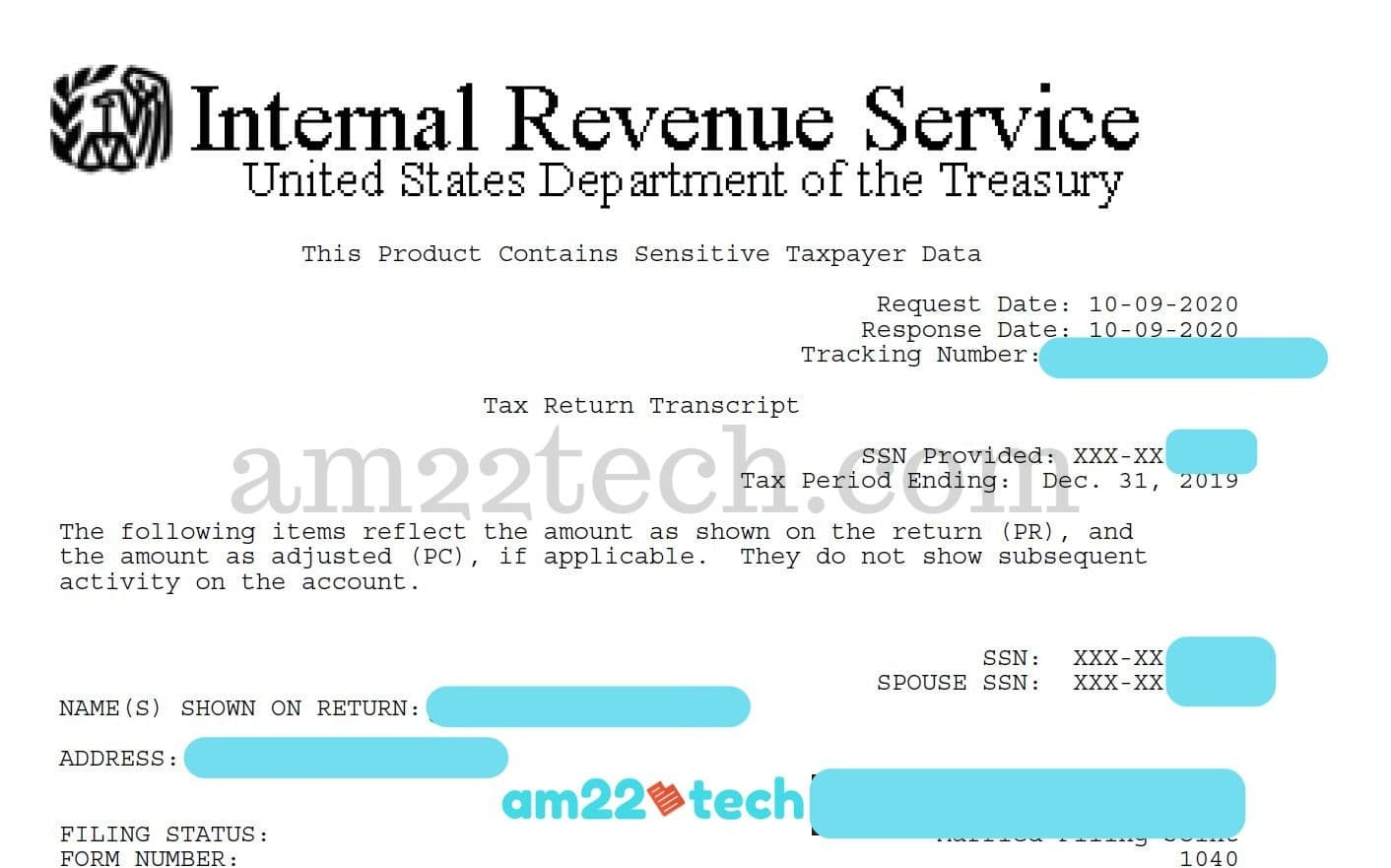 How To Get Irs Tax Transcript Online (For I-485 Filing) - Usa pertaining to W2 Form Transcript