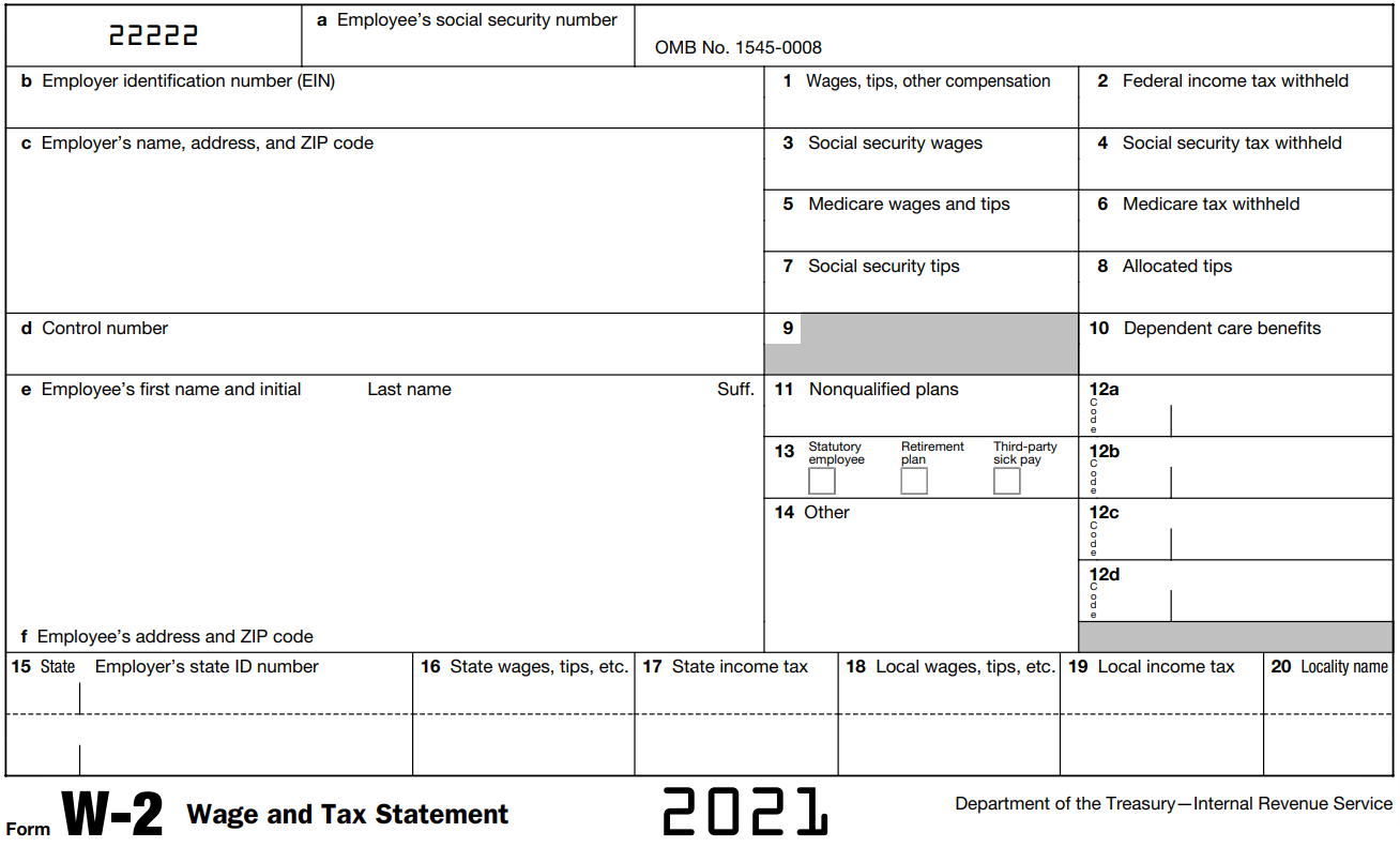 How To Read A Form W-2 for Md W2 Form