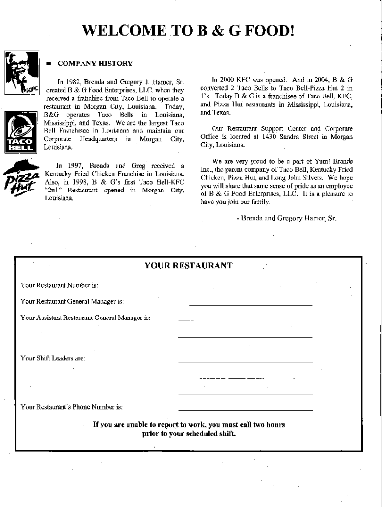 Kfc W2 Former Employee: Fill Out &amp; Sign Online | Dochub in Taco Bell W2 Former Employee