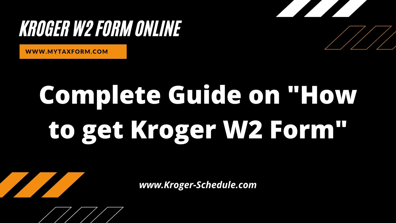 Kroger W2 Form Guide - Kroger Employee W2 - Youtube within Kroger W2 Forms