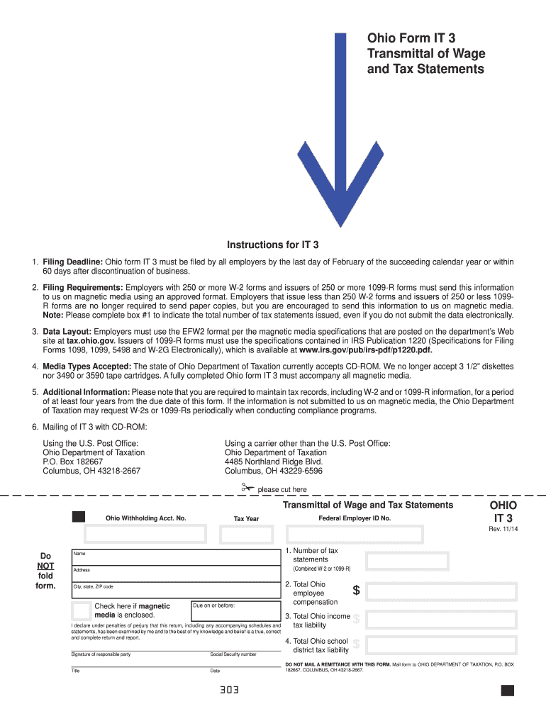 Ohio It 3: Fill Out &amp;amp; Sign Online | Dochub pertaining to Ohio W2 Form