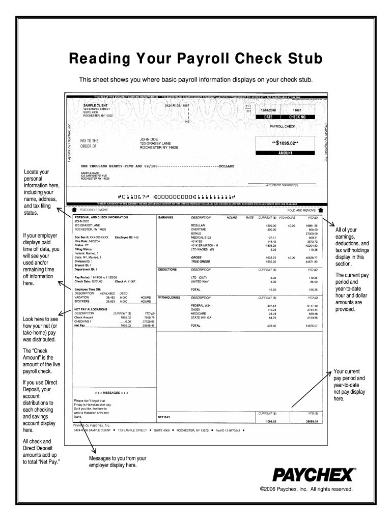 Paystub Generator - Fill Online, Printable, Fillable, Blank throughout Paychex W2 Form
