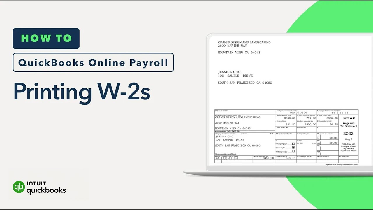Print Your W-2 And W-3 Forms for Print W2 Forms Quickbooks