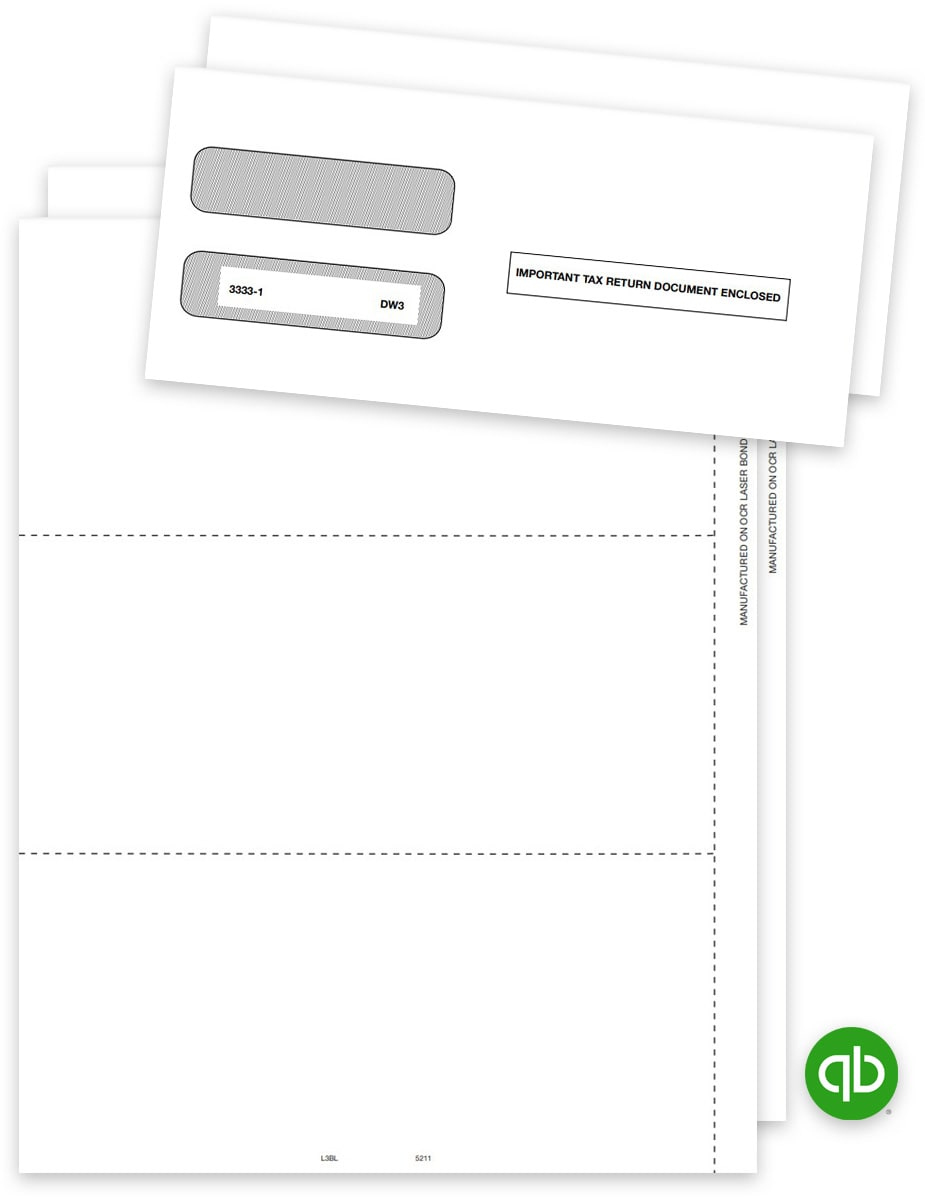 Quickbooks W2 Blank 3Up Forms &amp;amp; Envelopes Set - Discounttaxforms for Blank W2 Forms For Quickbooks