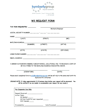 Sample Email Requesting W2 From Employer | Signnow in How To Get W2 From Former Employer