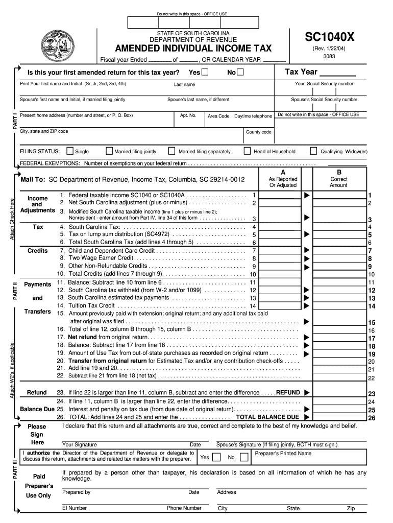 Sc Fillable Tax Forms: Fill Out &amp;amp; Sign Online | Dochub for South Carolina W2 Form