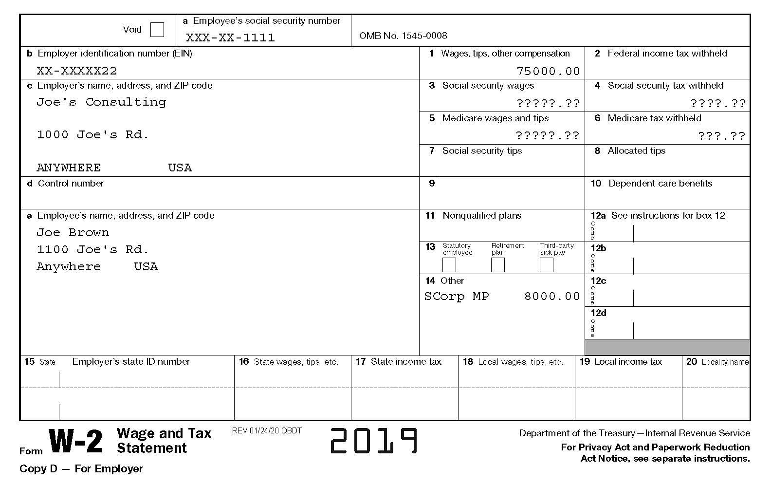 Taxability Of S Corp Health Premiums Included In Salary | Cpa intended for W2 Form Health Insurance