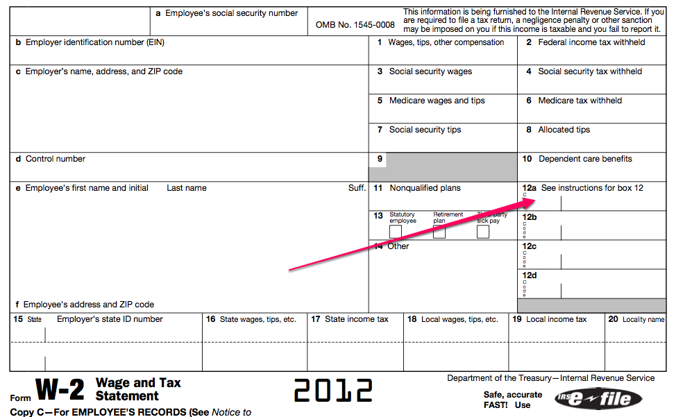 The Cost Of Health Care Insurance, Taxes And Your W-2 pertaining to W2 Form Line 12