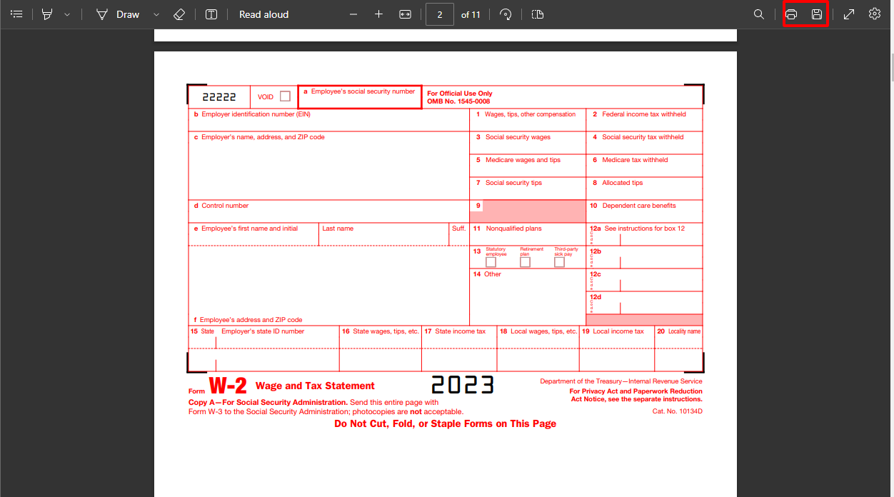 The Ultimate Guide To W2 Form Pdf [2024]- Wps Pdf Blog inside Former Academy Employee W2