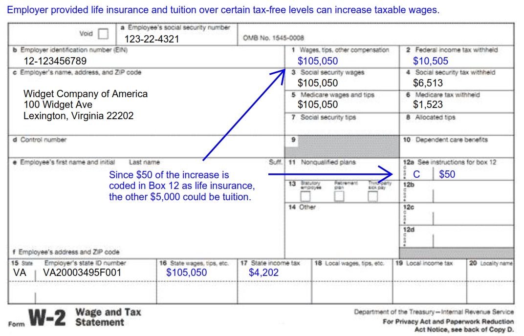 Understanding Tax Season: Form W-2 - Remote Financial Planner throughout On A W2 Form What Is Box 12