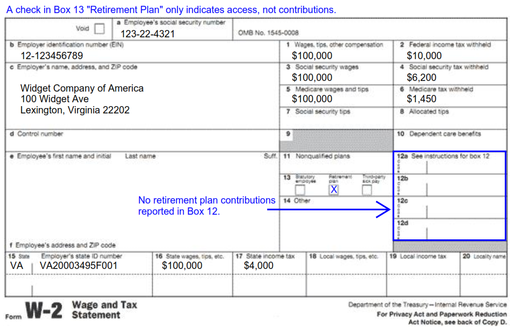 Understanding Tax Season: Form W-2 - Remote Financial Planner throughout W2 Form Box 13