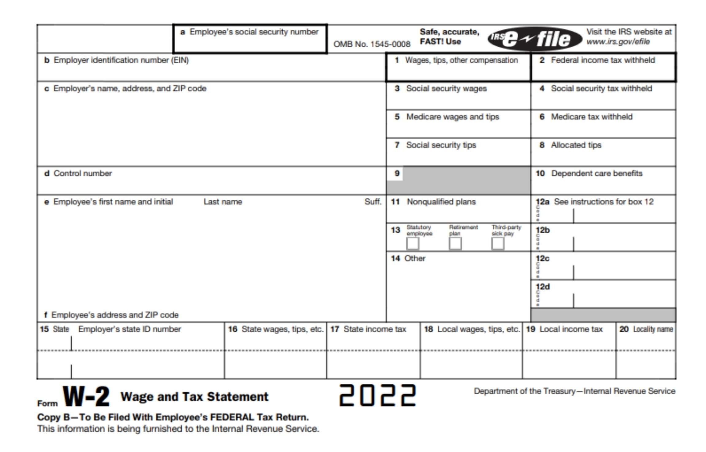 Understanding Your Irs Form W-2 inside W2 Form 12B