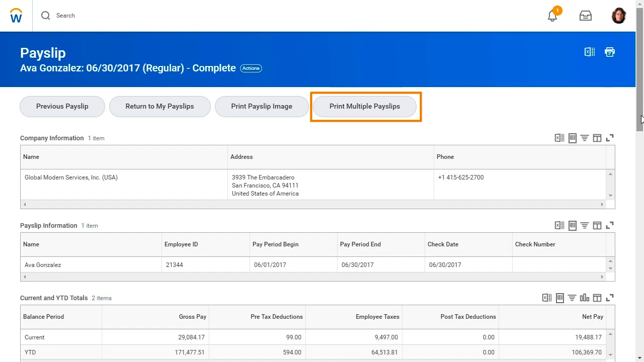 View And Print Pay Slips- New Payroll Folder Under Workday. pertaining to Nordstrom W2 Former Employee