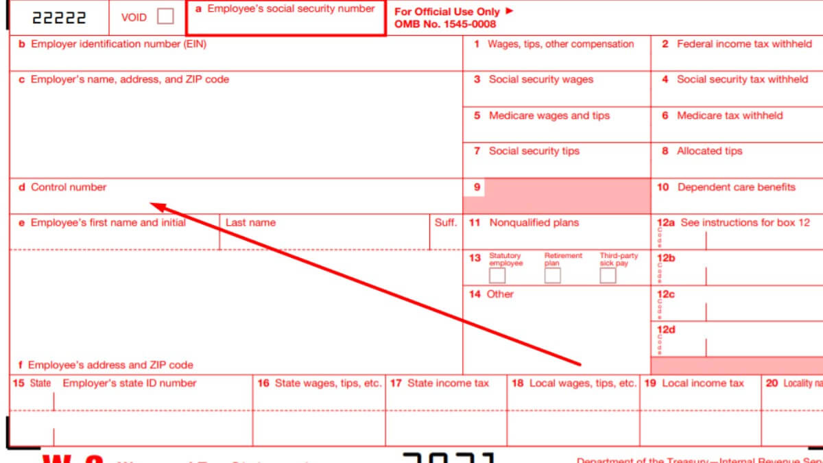 W-2 Control Number regarding What Is A Control Number On A W2 Form