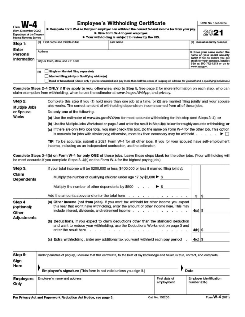 W-4 Vs W-2 Forms: A Definitive Guide For Employers | Form Pros intended for W4 Vs W2 Tax Form
