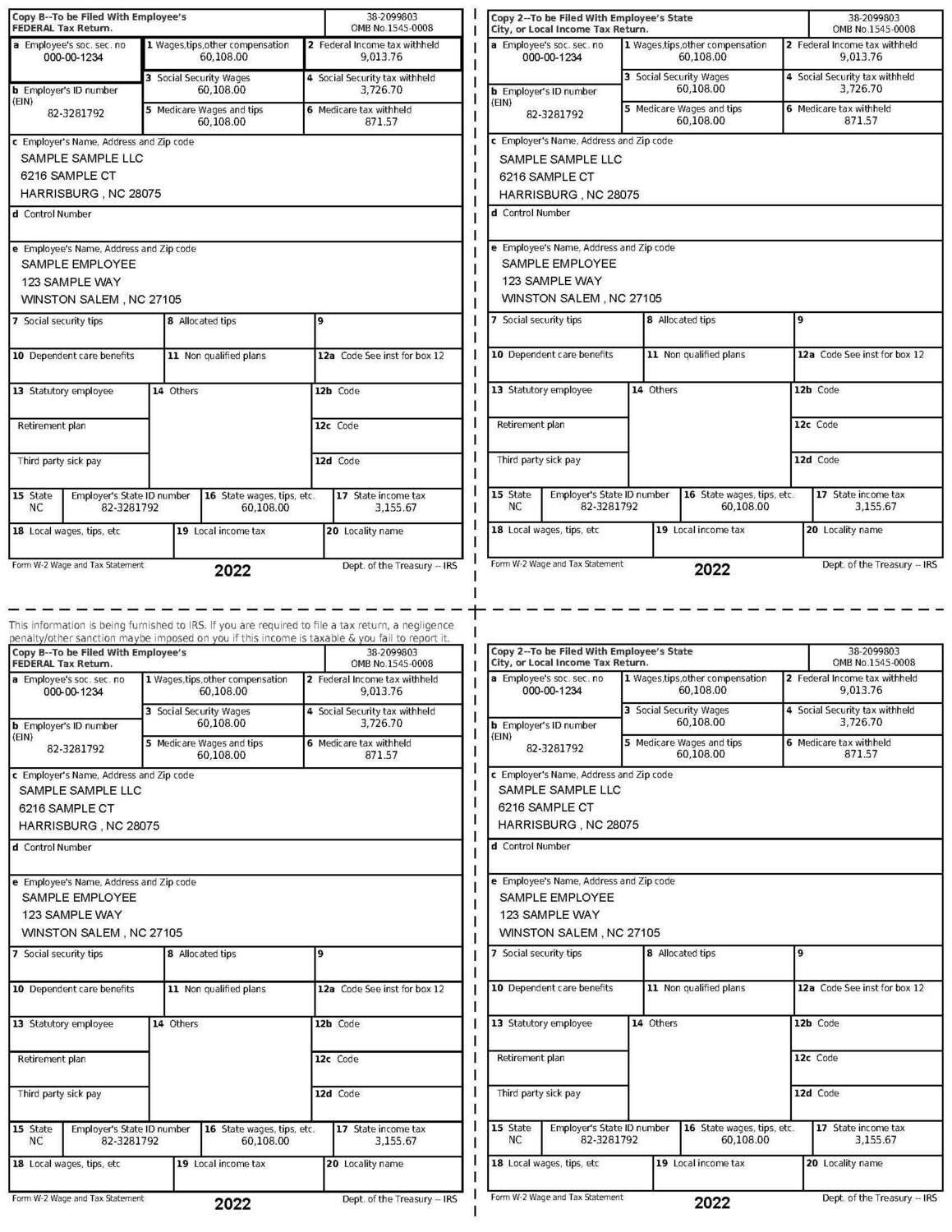 W2 Form Editable Template 2022 | Documentplug for Printable 2022 W2 Form