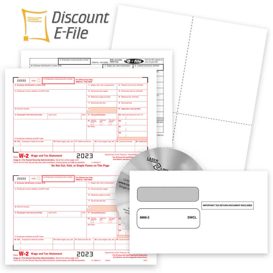 W2 Form Filing With The Tax Form Gals - Discounttaxforms in Irs E File W2 Forms