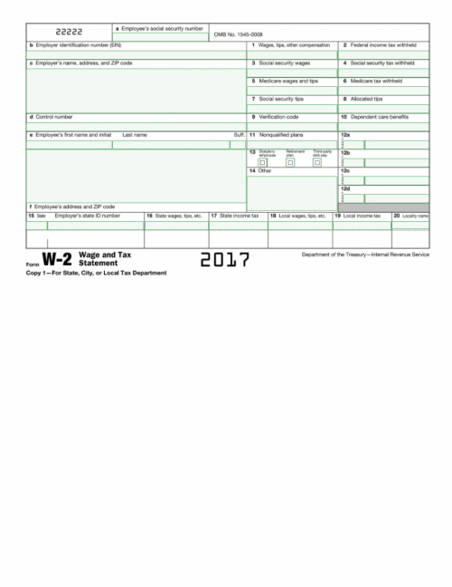 W2 Form Template - Create And Fill Online with regard to W2 Form For Free
