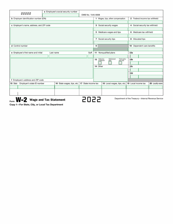 W2 Form Template - Create And Fill Online with W2 Form For Free