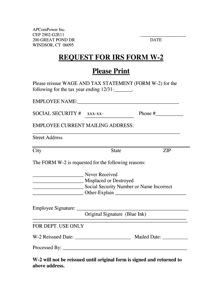 W2 Request Email Template - Fill Online, Printable, Fillable inside Request W2 Form From Employer