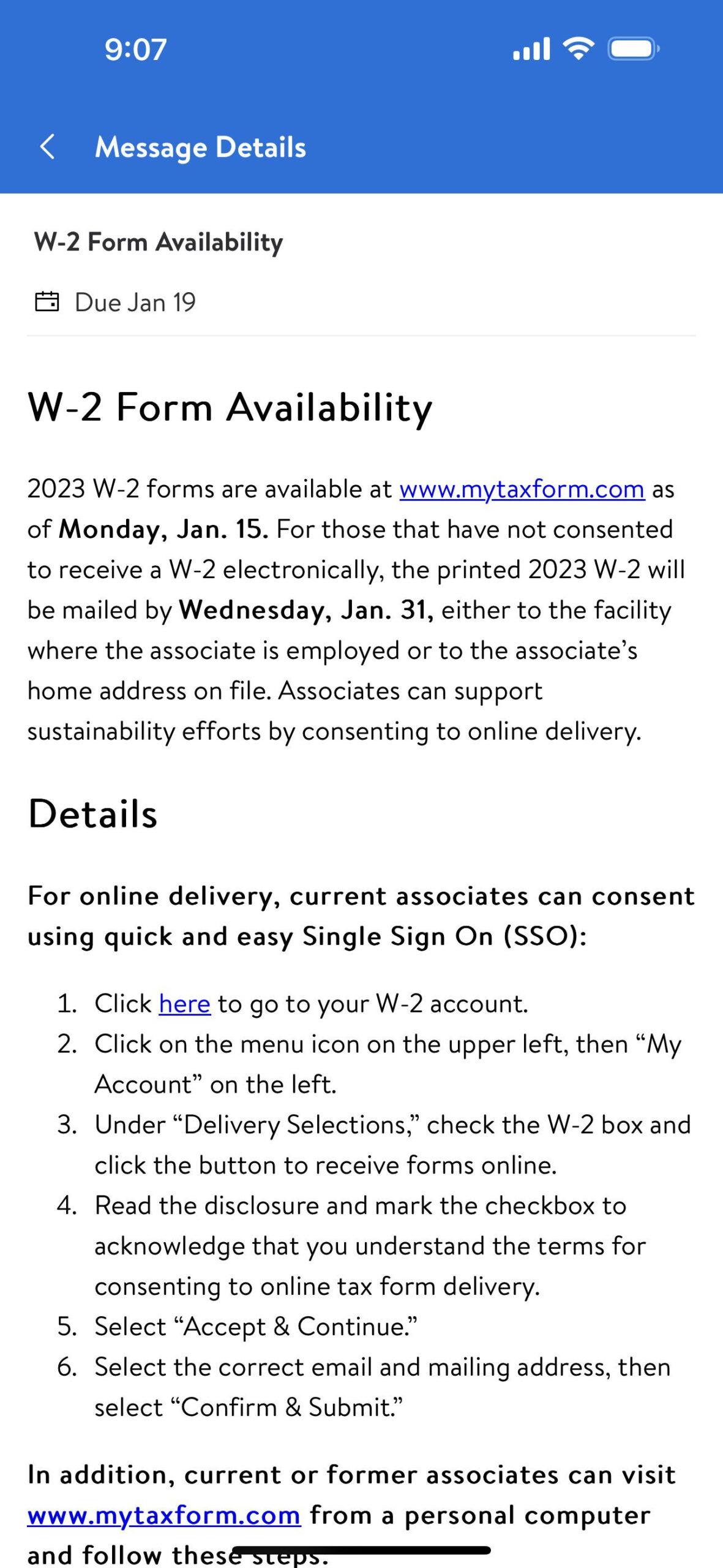 W2&amp;#039;S : R/Walmart pertaining to Former Associate Walmart W2