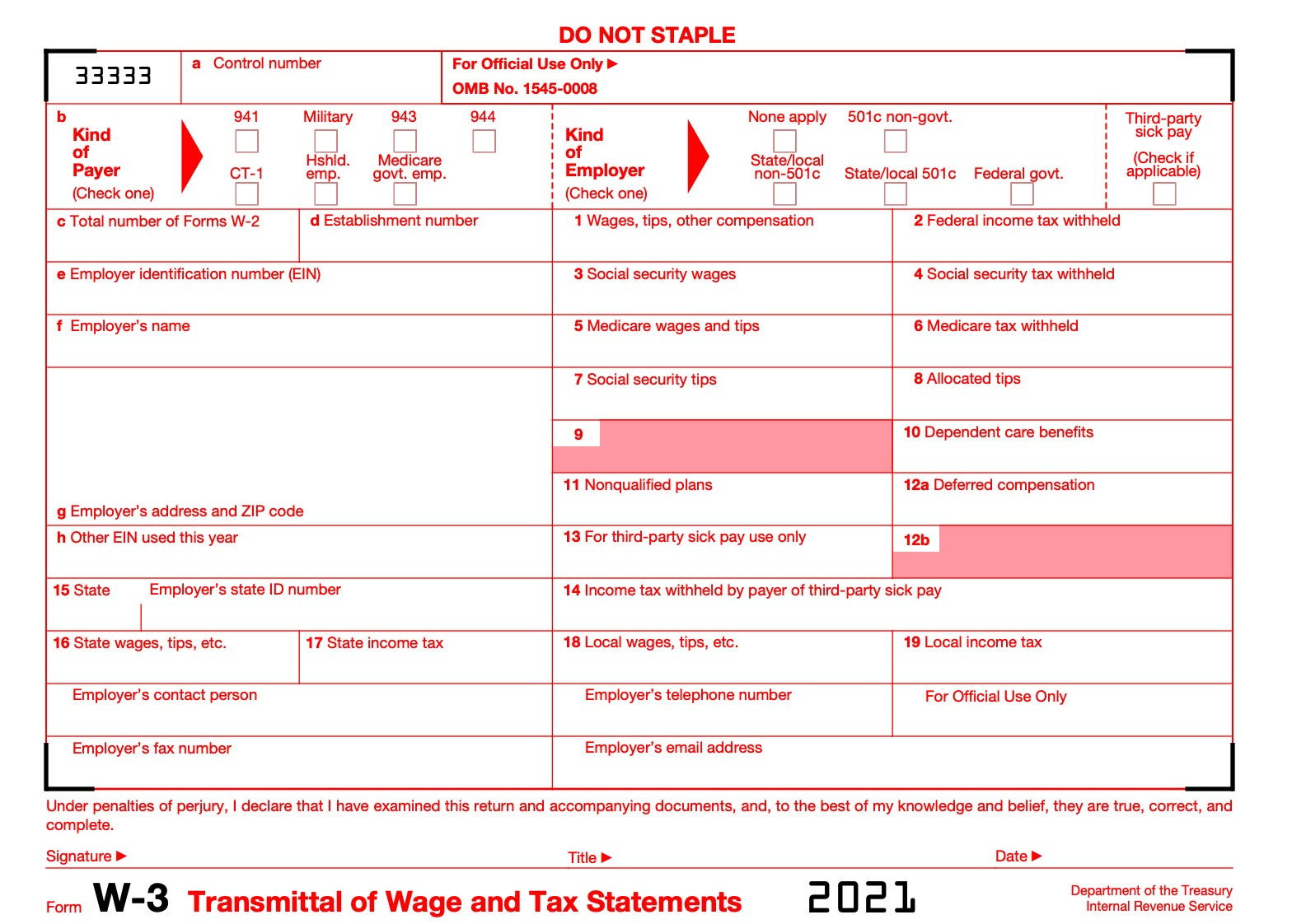 What Is Irs Form W-3? intended for Where To Mail W2 And W3 Forms